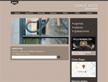 Tablet Screenshot of domusartis.com.ar